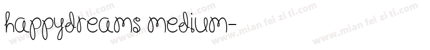 HappyDreams Medium字体转换